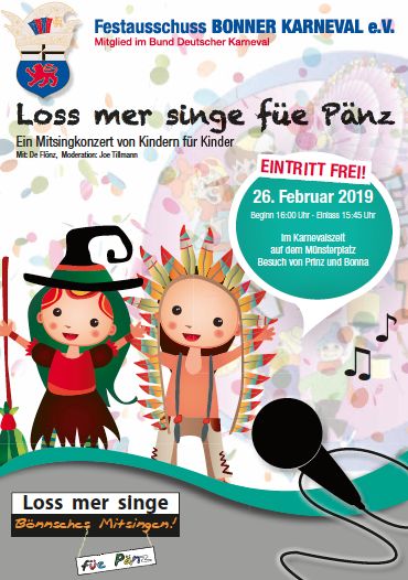 Loss mer singe fe Pnz 2019 ein Mitsingkonzert von Kindern fr Kinder